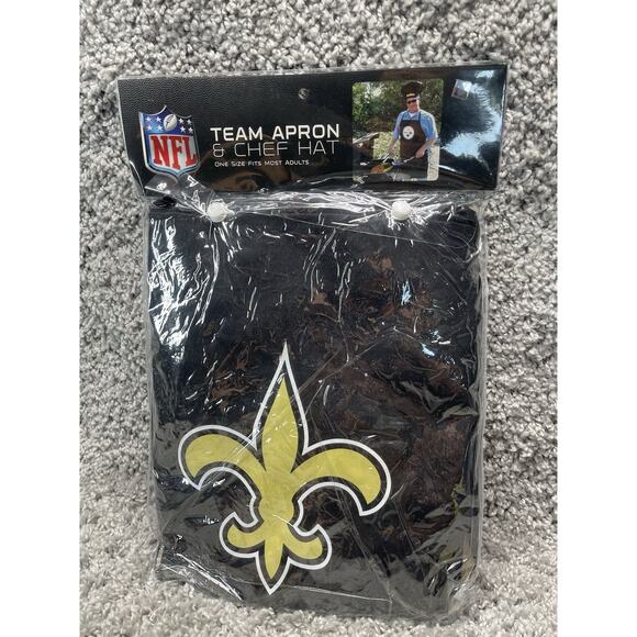 New Orleans Saints NFL Apron & Chef Hat Set Official Licensed New in Package - Picture 1 of 10